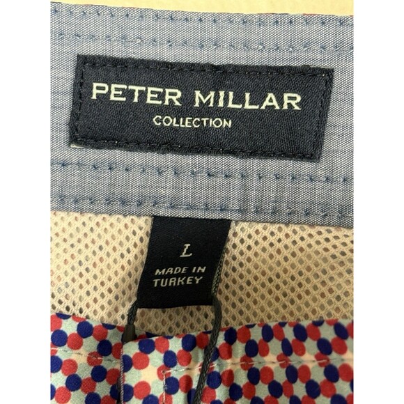 Peter Millar Mens Large  Seaside Agate Geometric Swim Trunks Lined L - Picture 5 of 8